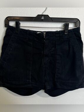Nili Lotan Black High-Waist Utility Shorts